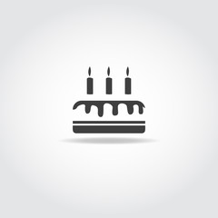 Birthday cake icon