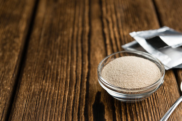Portion of dried Yeast