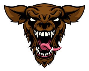 Scary Wolf or Werewolf Mascot
