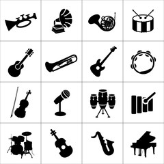 music instruments icons