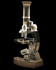 Scientific microscope. medicine