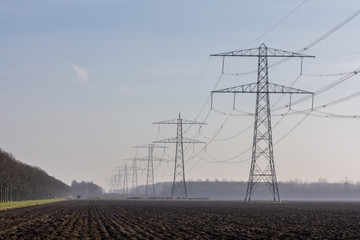 Flevoland, the Netherlands - March 26, 2016: a wind turbine.