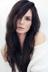 Fototapeta premium Vogue style portrait of beautiful woman.