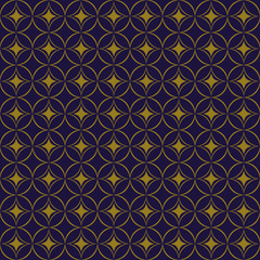 Fototapeta premium Elegant antique background image of round star cross geometry