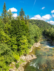 waterfalls in Yaremche, Carpathians