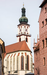 Fototapeta premium St. Marien Pfarrkirche in Sulzbach-Rosenberg