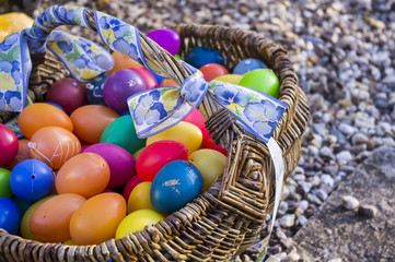 Decorative Easter eggs.