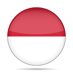 button with flag of Poland