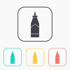 kitchen icon of sause bottle