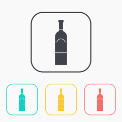 kitchen icon of wine bottle