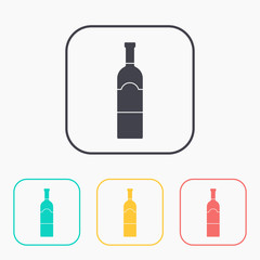 kitchen icon of wine bottle