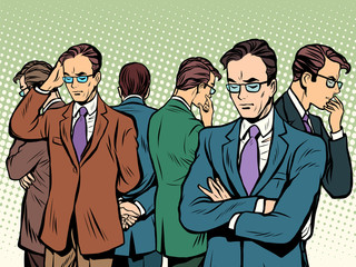 Scientist thinks about solving the problem brainstorming