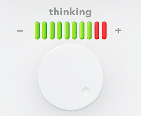 Control Knob with Thinking Progress Scale