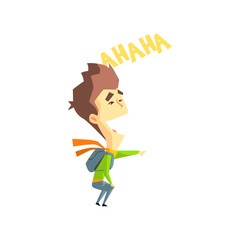 Laughing Boy Emotion Icon