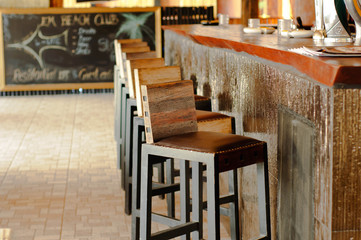 Chairs counter bar