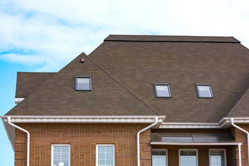 gable house with a roof