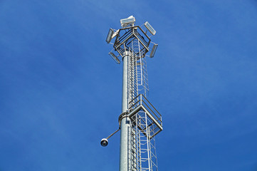 tower with camcorder lights