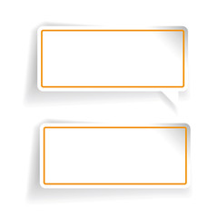 Empty vector label set orange