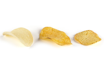 Three kinds of potato chips