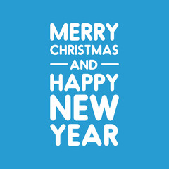 Merry Christmas and happy new year vector