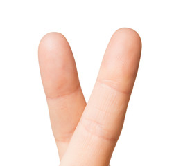 close up of hand showing two cross fingers
