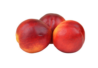 Three ripe peach