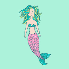 Little cute mermaid