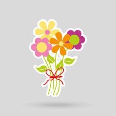 flower isolated design 