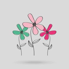 flower isolated design 