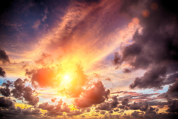 Fototapeta premium sunset sky background