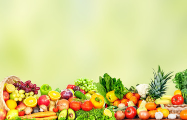 Fruits and vegetables.