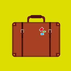suitcase and travel icon design