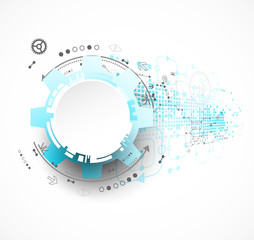 Obraz premium Abstract technology background. Cogwheels theme.