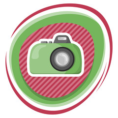 Vector colorful camera icon
