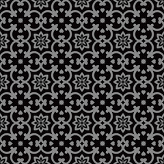 Elegant dark antique background image of 
curve flower kaleidoscope