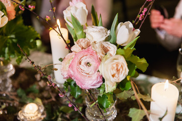 Table setting for wedding or event