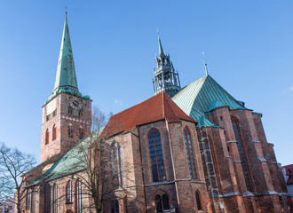 Fototapeta premium Jakobikirche Lübeck Schleswig-Holstein