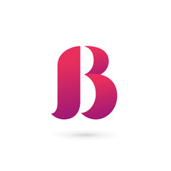Letter B logo icon design template elements