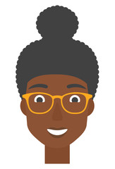 Smiling happy woman.