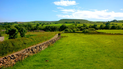 Haslingden Grange countryside in England UK