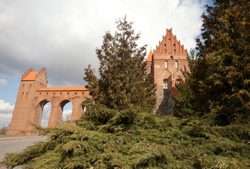 Fototapeta na wymiar Zamek z gdaniskiem w Kwidzynie, Polska, The castle in Kwidzyn, Poland 