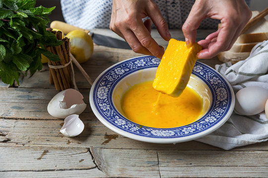 Chef preparing French toast