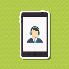 Operator man  icon design