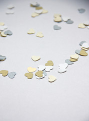 Love hearts on white background