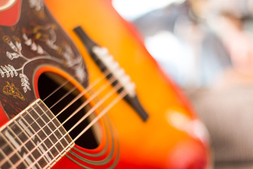 Westerngitarre, sunburst Korpus