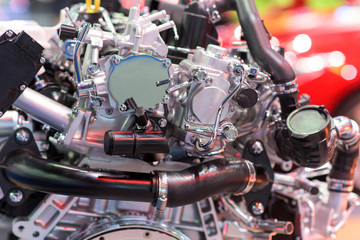 Fototapeta premium New car engine part