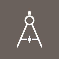 Painting Stand Or Easel Icon on Dark Gray Color. Eps-10.