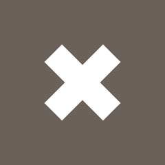 Cross,Delete Or Close Icon on Dark Gray Color. Eps-10.