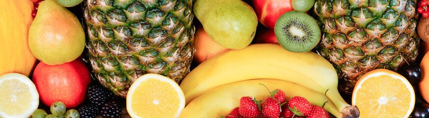 Obst und Früchtevielfalt, Banner