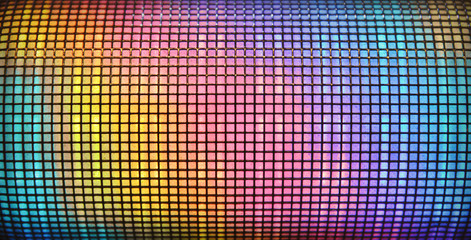 Colorful abstract disco background from many multiple squared equaliser